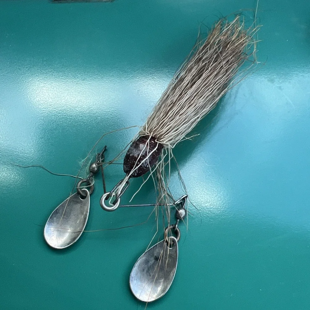 Vintage Horsehair/Bucktail Twin Spinner Lure